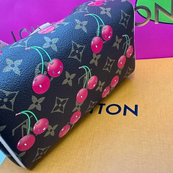 NEW Louis Vuitton LV x TM Murakami Cherry Cerises Speedy 20 - Picture 4 of 12